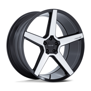 20″ NICHE WHEELS NC283 MODENA GLOSS BLACK WITH MACHINED FACE FINISH RIMS