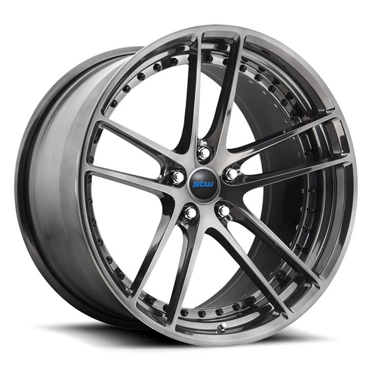 21 Inch Hyper Silver 1-PC Forged Car Alloy Rims For Tesla Wheels Custom Luxury Rims