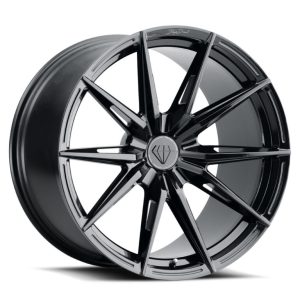 20″ BLAQUE DIAMOND WHEELS BD-F29 GLOSS BLACK FINISH FLOW FORGED RIMS