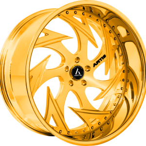24″ ARTIS FORGED ATOMIC M GOLD FINISH RIMS
