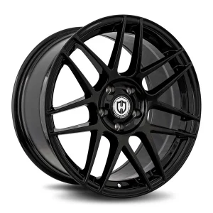 18″ CURVA CONCEPTS WHEELS CFF300 GLOSS BLACK FORGED FINISH RIMS