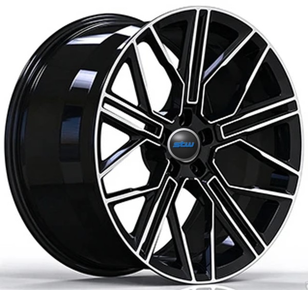 BMW X7 Replica 1 Piece Forged Wheels Gloss Black Machined Face