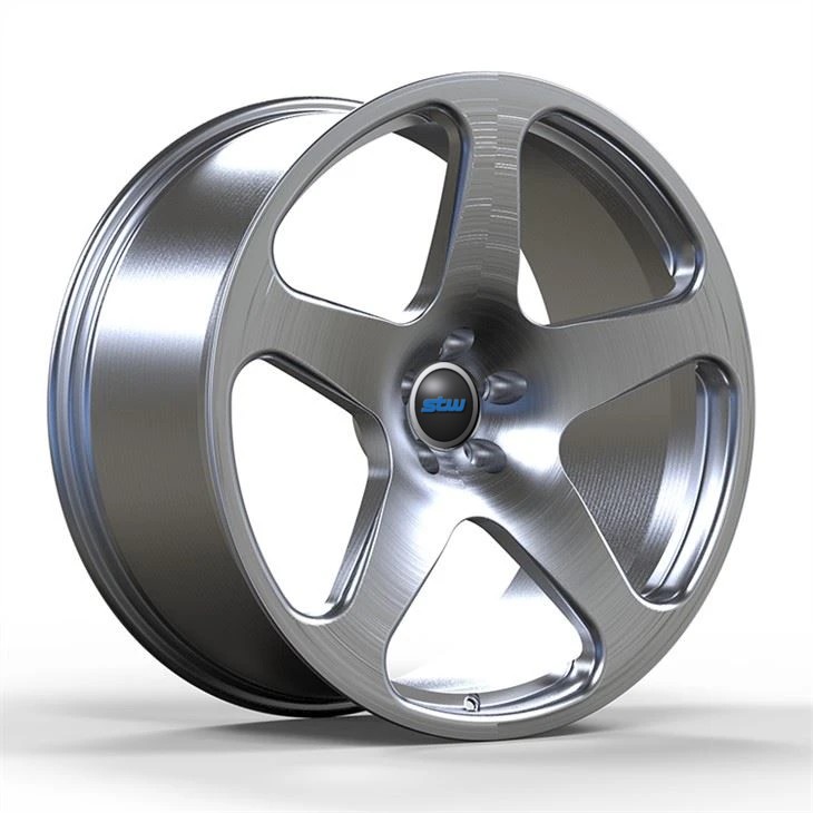 SS1054 New Style Staggered Grey Brush 1-PC Forged Alloy Wheels For Porsch 991