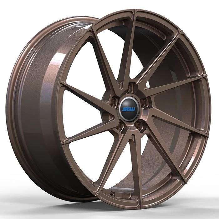20x11 and 20x12 1-Piece Golden Brush Forged Alloy Wheels For Ferrari 812