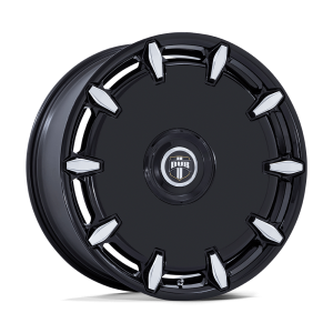 24″ DUB WHEELS CHEEF DC271 GLOSS BLACK MILLED FINISH RIMS