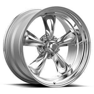 18″ AMERICAN RACING WHEELS VINTAGE VN515 TORQ THRUST II 1 PC POLISHED RIMS