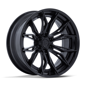 22″ FUEL WHEELS FC404 MUTINY MATTE BLACK GLOSS BLACK LIP OFF-ROAD FUSION FORGED RIMS