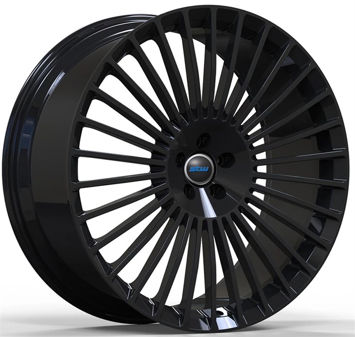 24" MAYBACH GLS-CLASS X167 Custom Forged Rims Gloss Black
