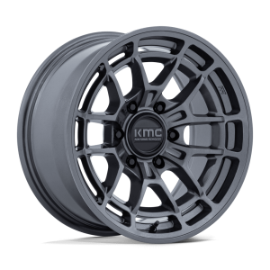 17″ KMC WHEELS KM732 ARCHER GLOSS ANTHRACITE FINISH RIMS