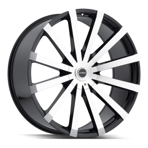 24″ STRADA WHEELS GABBIA GLOSS BLACK MACHINED RIMS