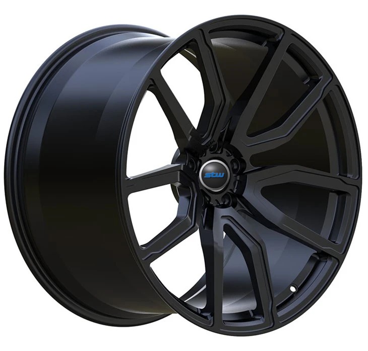 Mercedes AMG GTR 20X9.5 And 21x12.5 Satin Black Forged Monoblock Rims