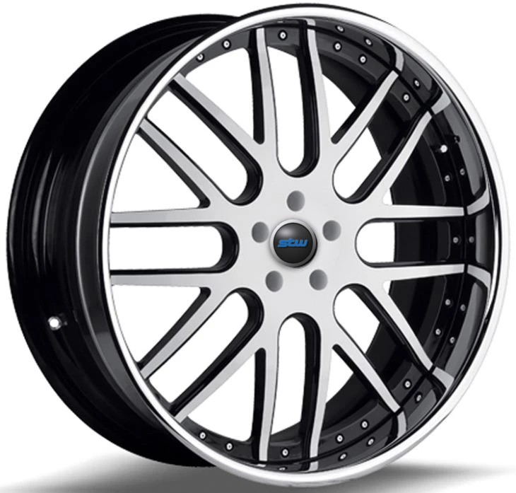 Custom Gloss Black Machined Face 20inch 2-PC Forged Rims For Audi A7 TUV Rims