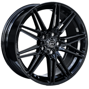 18″ ELEGANT WHEELS E005 GLOSS BLACK FINISH RIMS