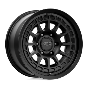 17″ KMC WHEELS KM719 CANYON SATIN BLACK CROSSOVER SUV FINISH RIMS