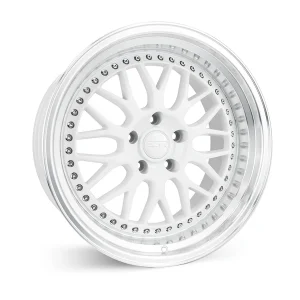 18″ ESR WHEELS SR01 GLOSS WHITE FINISH RIMS