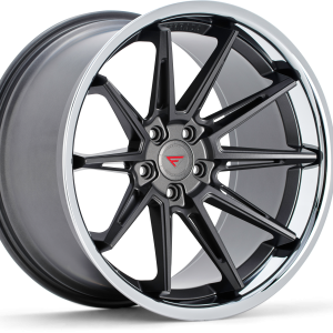 22″ FERRADA WHEELS CM2 MATTE GRAPHITE CHROME LIP FINISH RIMS