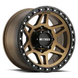 18″ METHOD WHEELS MR312 METHOD BRONZE MATTE BLACK LIP FINISH RIMS