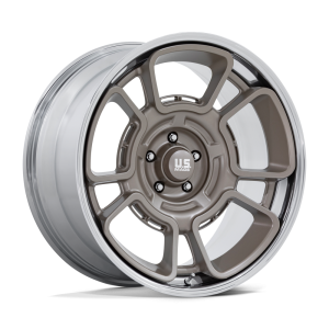 20″ U.S. MAGS WHEELS FLAGSTAFF UC147 PEWTER WITH CHROME LIP FINISH RIMS