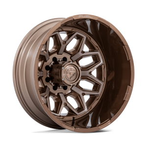 20″ FUEL WHEELS D876 FLUX DUALLY PLATINUM BRONZE OFF-ROAD RIMS