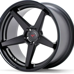 20″ FERRADA WHEELS FR3 MATTE BLACK GLOSS BLACK LIP FINISH RIMS