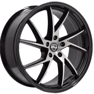 20″ ELEGANCE WHEELS SHARP SHARP GLOSS BLACK WITH MACHINED FACE RIMS FINISH RIMS