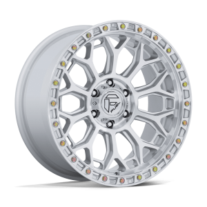 20″ FUEL WHEELS FC901 TALON GLOSS SILVER MACHINED FACE OFF-ROAD RIMS
