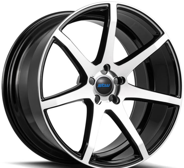 Custom Gloss Black Machined 21inch 1-PC Forged Rims For Audi RS7 Car Rims