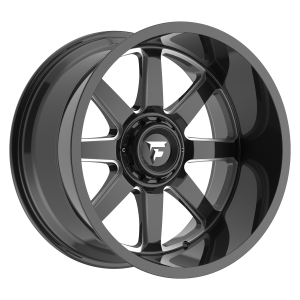 18×9″ FITTIPALDI WHEELS FA16 GLOSS BLACK MILLED FINISH RIMS 6×139 6×135 ET12 BUY 3 GET 1 FREE PROMO