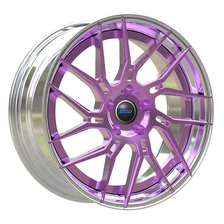 New Color Center Brushed Aluminum Alloy Rims 2 Piece 19 20 21 Inch Rs6 Car Wheels