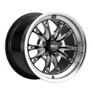 17″ WELD BELMONT DRAG GLOSS BLACK MILLED
