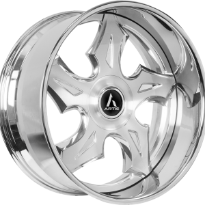 22″ ARTIS FORGED WHEELS BIRMINGHAM XL BRUSHED FACE CHROME LIP FINISH RIMS