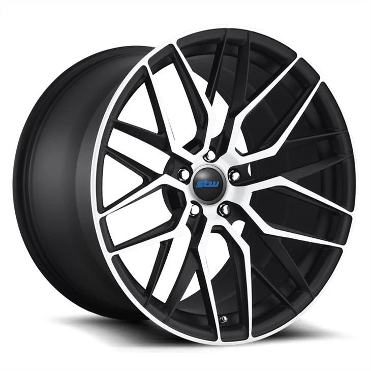 Audi S 3 19x8.5 5x112 ET 46 Matt Black Machined Face Forged Alloy Rims
