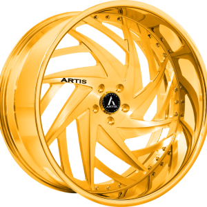 24″ ARTIS FORGED BRONX M GOLD FINISH RIMS