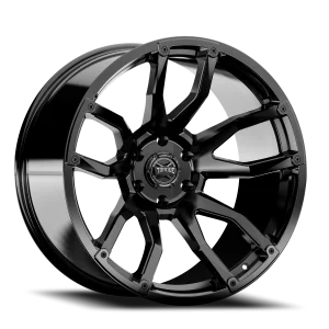 20″ TORQUE WHEELS TW403C IMPACT GLOSS BLACK FINISH RIMS