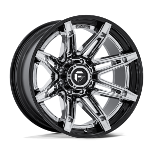 24″ FUEL WHEELS FC401 BRAWL CHROME GLOSS BLACK LIP OFF-ROAD FUSION FORGED RIMS