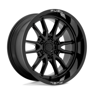 18″ FUEL WHEELS D760 CLASH 6 GLOSS BLACK OFF-ROAD RIMS