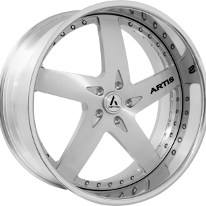26″ ARTIS FORGED BULLET BRUSHED FACE CHROME LIP FINISH RIMS
