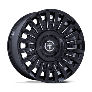 24″ DUB WHEELS HONCHO DC272 GLOSS BLACK MILLED FINISH RIMS