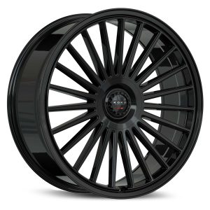 22″ KOKO KUTURE WHEELS PARLATO GLOSS BLACK FINISH FLOW FORMED RIMS