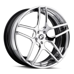 22″ FORGIATO WHEELS DIECI-ECL CHROME WITH BLACK INNER FORGED FINISH RIMS