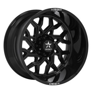 24×14″ RBP WHEELS SCORPION 80R- CAST FULL GLOSS BLACK FINISH RIMS ONLY 6×139/135 ET-76