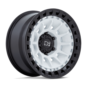 18″ BLACK RHINO WHEELS BARRAGE BR009 GLOSS WHITE MATTE BLACK FINISH OFF-ROAD RIMS