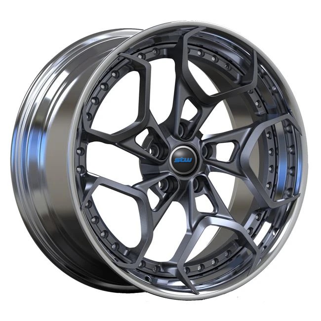2 PC Forged Wheels 19inch Polished Disc Lip Gun Metal Spokes For Luxury Mercedes Benz A35 Car Rims