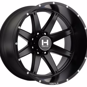 22″ HOSTILE WHEELS H109 ALPHA SATIN BLACK FINISH RIMS