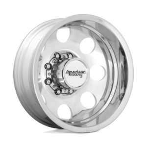 16″ AMERICAN RACING WHEELS MODERN AR204 BAJA DUALLY POLISHED OFF-ROAD RIMS