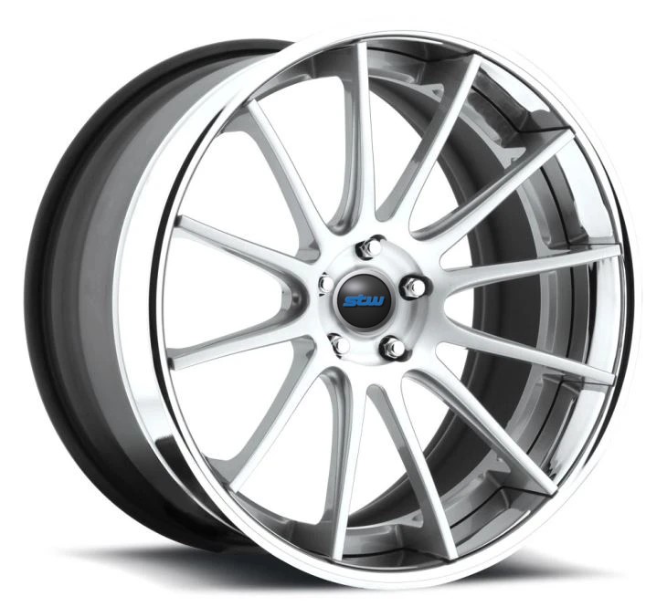 12 Spokes Polished 3PC Forged Wheel Rims