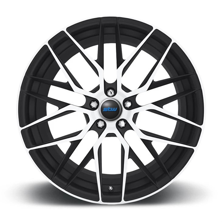 Black Machine Face For C63 Wheels 2-PC 18 19 20 21 22 Inch Forged Alloy Custom Rims