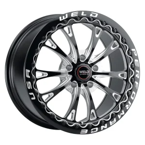 18″ WELD BELMONT BEADLOCK GLOSS BLACK MILLED
