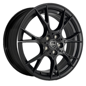 18″ ELEGANT WHEELS E006 SATIN BLACK FINISH RIMS