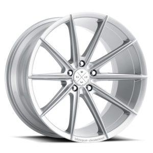 24″ BLAQUE DIAMOND WHEELS BD-11 GLOSS SILVER FINISH RIMS